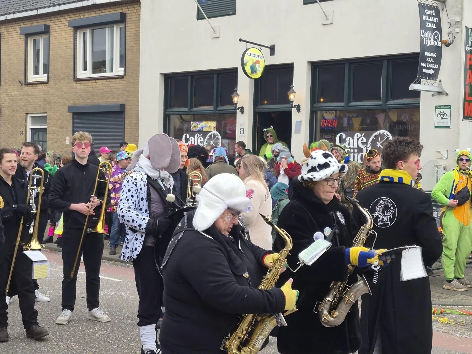 Blaaskapel met carnaval
